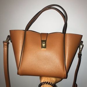 Charming Charlie Brown Leather Purse